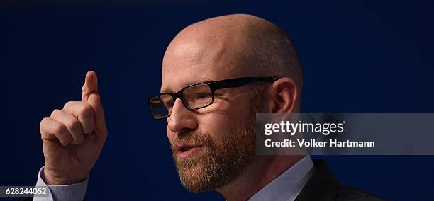 The Christian Democrats General Secretary Peter Tauber speaks during the 29th annual congress of the Christian Democrats on December 7, 2016 in...