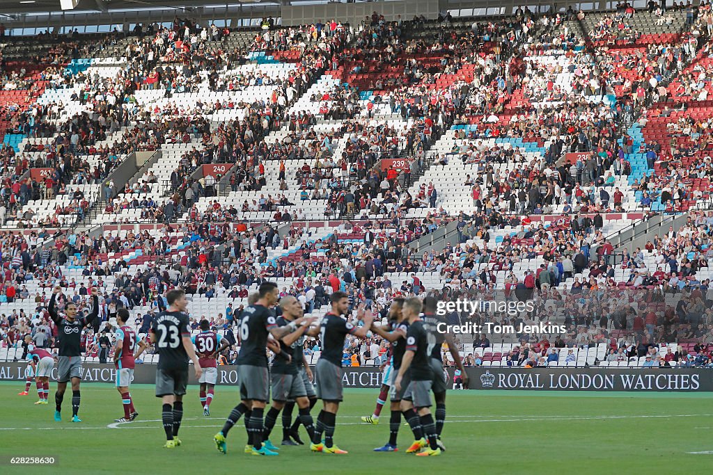 West Ham United v Southampton