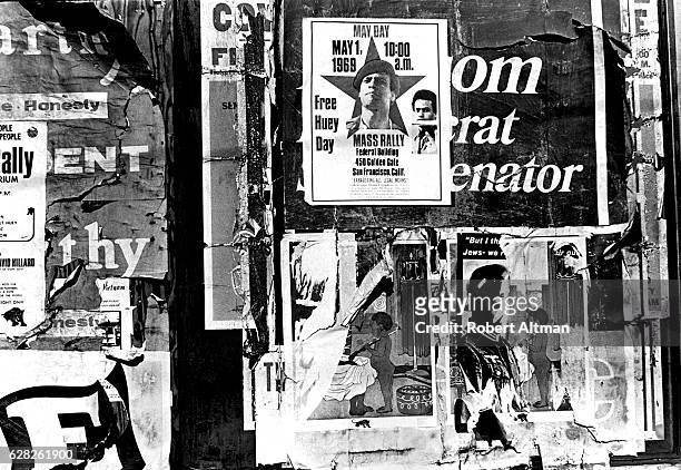 Poster showing a Mass Rally on May Day 1969. The Black Panther Party held rallies across the nation demanding the jailed minister of Defense Huey P....