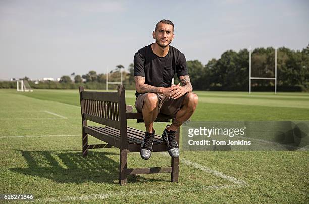 Roberto Pereyra the Watford and Argentina footballer poses for a portrait at the Watford training ground at London Colney on September 14th 2016 in...