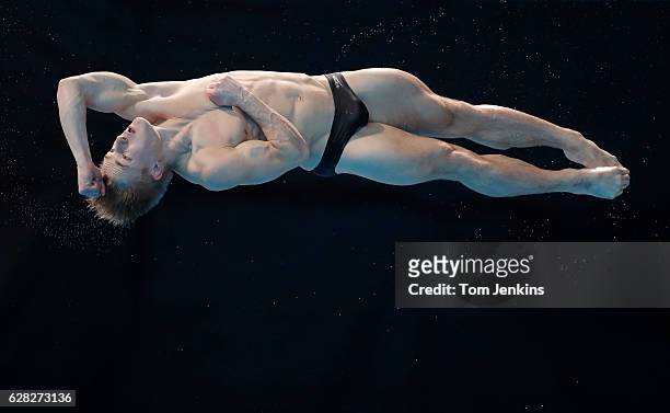Jack Laugher of Great Britain during the mens 3m springboard competition on day four of the 33rd LEN European Swimming Championships 2016 at the...
