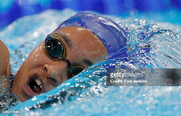 Alice Dearing of Great Britian in the womens 800m freestyle heats on day ten of the 33rd LEN European Swimming Championships 2016 at the London...