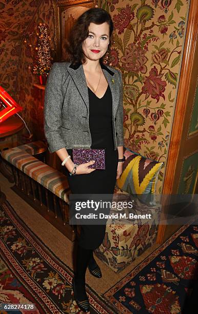 Jasmine Guinness attends as Lulu Guinness & Jasmine Guinness celebrate Christmas with friends at Upstairs, 5 Hertford Street, on December 7, 2016 in...