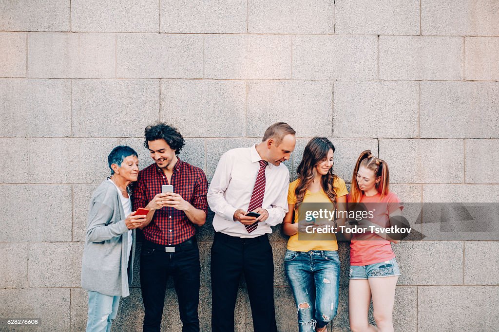 Texting at different ages