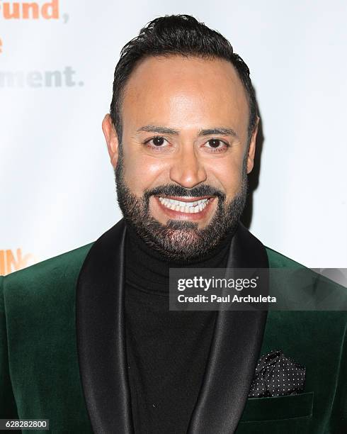 Fashion Designer Nick Verreos attends the Actors Fund's 2016 "Looking Ahead" awards at Taglyan Complex on December 6, 2016 in Los Angeles, California.