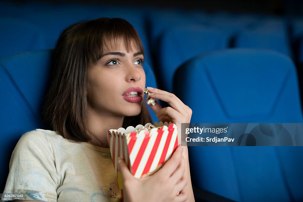 Engrossed in a favorite scene
