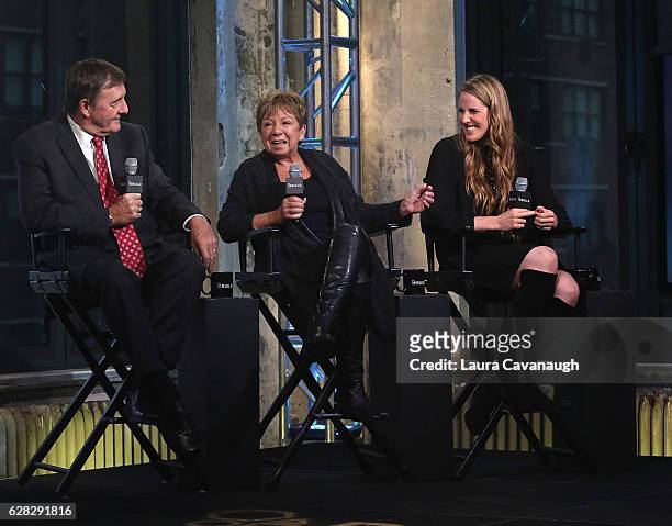 Dick Franklin, D.A. Franklin and Missy Franklin attends Build Presents to discuss her new book "Relentless Spirit" at AOL HQ on December 7, 2016 in...
