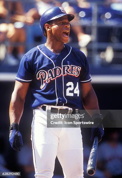 Stan Rickey 16 August 2001. Rickey Henderson of the San Diego Padres. Qualcomm ...