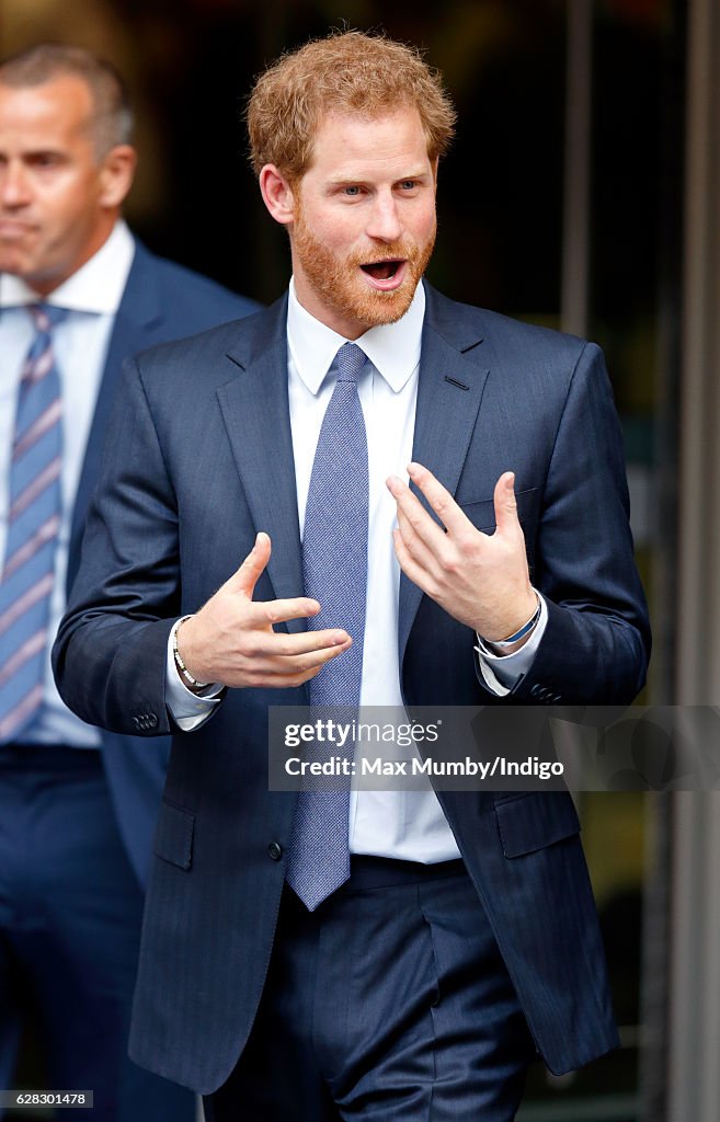 Prince Harry ICAP Charity Trading Day In Aid Of Sentebale