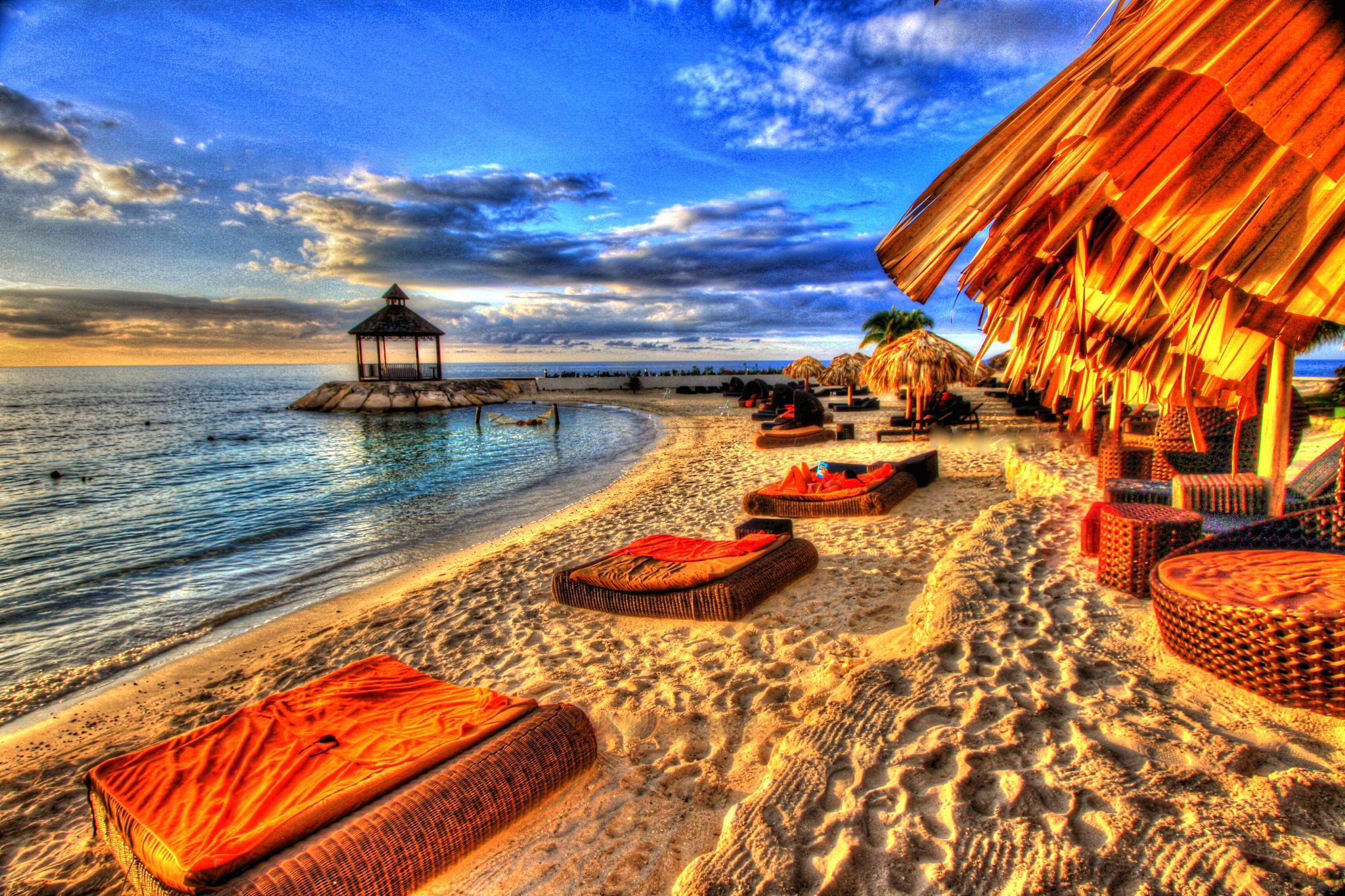 beach picnic Jamaica