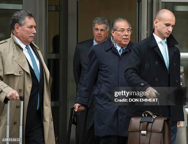 Former President of the Nicaraguan Football Federation Julio Rocha exits the Court of the Eastern District in Brooklyn New York on December 7, 2016...