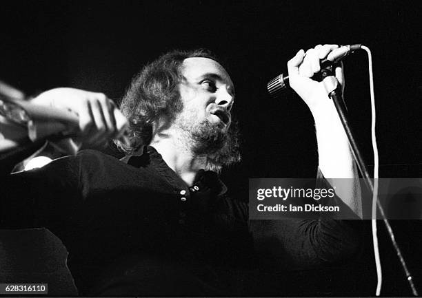 Roger Chapman of Family performing on stage, United Kingdom, 1973.