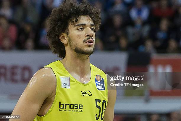 Asssem Marei of medi bayreuth looks on during the easyCredit BBL match between FC Bayern Muenchen and medi bayreuth at Audi Dome on December 03, 2016...