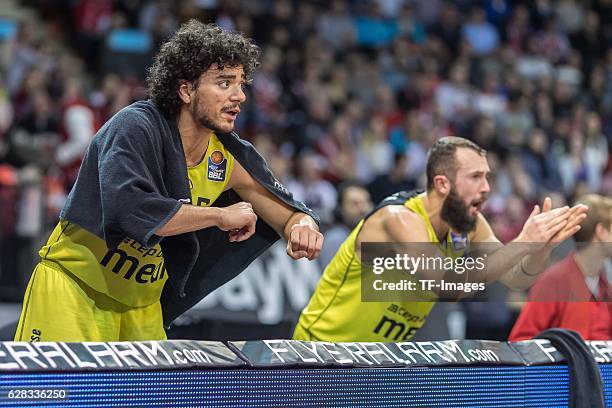 Asssem Marei of medi bayreuth gestures during the easyCredit BBL match between FC Bayern Muenchen and medi bayreuth at Audi Dome on December 03, 2016...