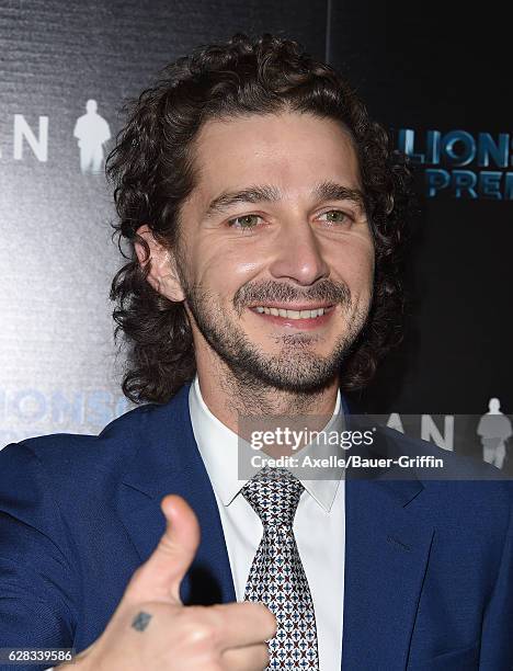 Actor Shia LaBeouf attends the premiere of 'Man Down' at ArcLight Hollywood on November 30, 2016 in Hollywood, California.