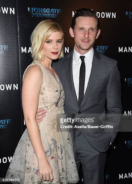 Actors Kate Mara and Jamie Bell attend the premiere of 'Man Down' at ArcLight Hollywood on November 30, 2016 in Hollywood, California.
