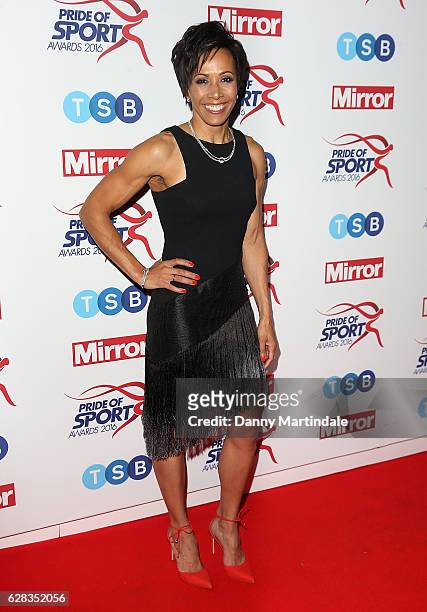 Dame Kelly Holmes attends the Daily Mirror's Pride of Sport awards at The Grosvenor House Hotel on December 7, 2016 in London, England.