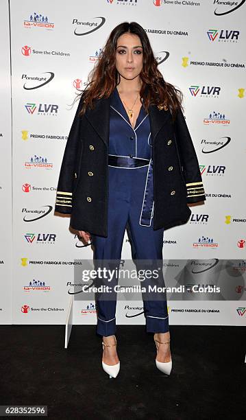 Valentina Lodovini attends the Fabrique Du Cinema Awards In Rome on December 7, 2016 in Rome, Italy.