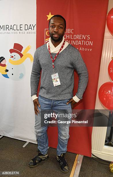 Actor Jamie Hector attends the 32nd Anniversary of CIBC Miracle Day to help raise millions for kids in need on December 7, 2016 in Toronto, Canada.