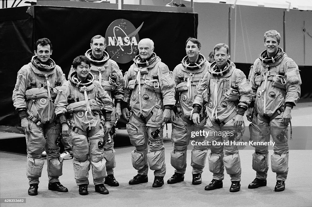 John Glenn And Fellow Astronauts Train for Mission