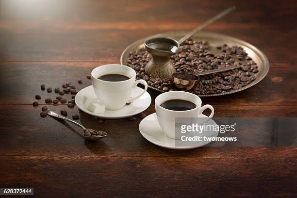 turkish coffee. - turkish coffee fotografías e imágenes de stock
