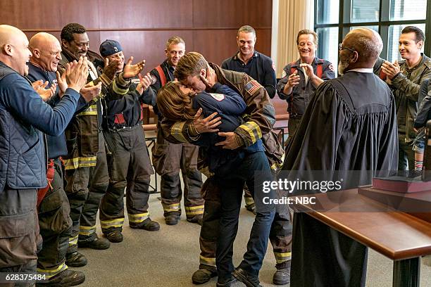 One Hundred" Episode 508 -- Pictured: Monica Raymund as Gabriela Dawson, Jesse Spencer as Matthew Casey --