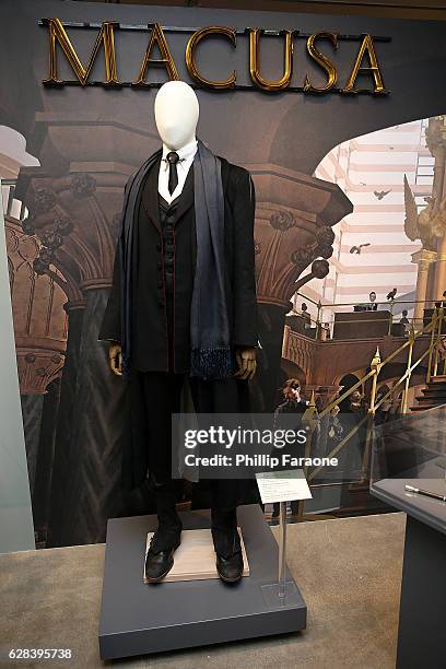 General view of the atmosphere during the press preview of exhibit showcasing costumes and props from Warner Bros. Pictures' "Fantastic Beasts And...