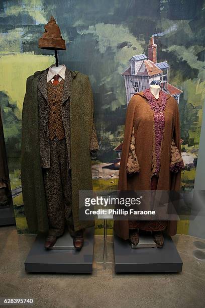 General view of the atmosphere during the press preview of exhibit showcasing costumes and props from Warner Bros. Pictures' "Fantastic Beasts And...