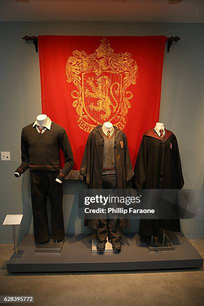 General view of the atmosphere during the press preview of exhibit showcasing costumes and props from Warner Bros. Pictures' "Fantastic Beasts And...