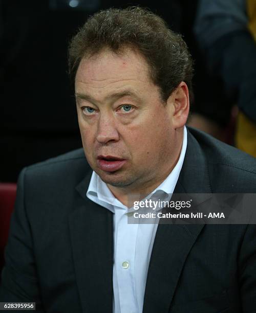 Leonid Slutsky manager / head coach of CSKA Moscow during the UEFA Champions League match between Tottenham Hotspur FC and PFC CSKA Moskva at Wembley...