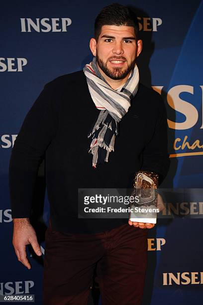 Olympic medalist judoka Cyril Maret poses at the 9th annual Champions Soiree held at INSEP on December 7, 2016 in Paris, France. The reception is an...