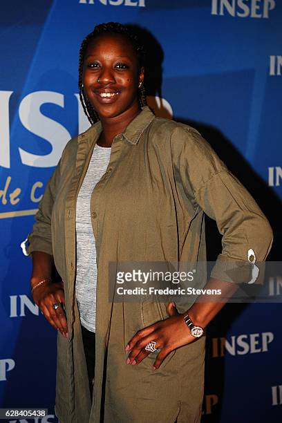 Taekwondo practitioner Haby Niare poses at the 9th annual Champions Soiree held at INSEP on December 7, 2016 in Paris, France. The reception is an...