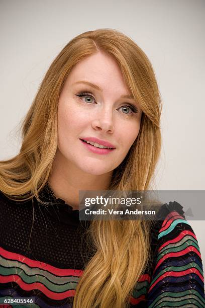 Bryce Dallas Howard at the "Gold" Press Conference at the Four Seasons Hotel on December 5, 2016 in Beverly Hills, California.