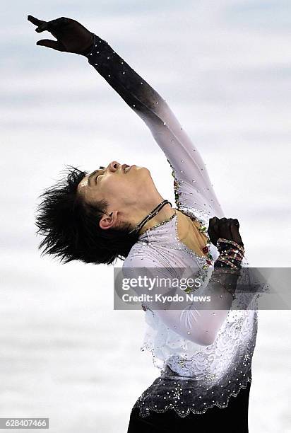 Russia - Yuzuru Hanyu of Japan performs his free program in the men's figure staking event at the Sochi Winter Olympics in Russia on Feb. 14, 2014....
