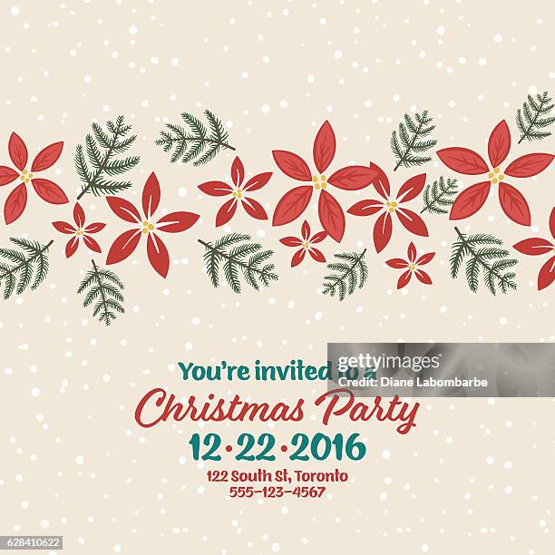 süße hand gezeichnet saisonale weihnachten hintergrund - weihnachtsstern stock-grafiken, -clipart, -cartoons und -symbole