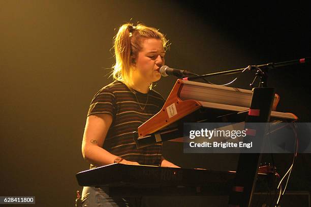 Evelyn Halls of Clean Cut Kids perform at Brixton Academy on November 12, 2016 in London, England.