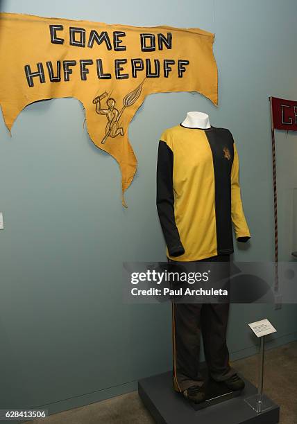 General view of the atmosphere at the exhibit showcasing the costumes and props from Warner Bros. Pictures' "Fantastic Beasts and Where To Find Them"...