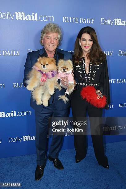 Personalities Ken Todd and Lisa Vanderpump attend DailyMail.com & Elite Daily Holiday Party with Jason Derulo at Vandal on December 7, 2016 in New...