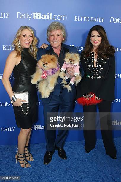 Personalities Ramona Singer; Ken Todd and Lisa Vanderpump attend DailyMail.com & Elite Daily Holiday Party with Jason Derulo at Vandal on December 7,...
