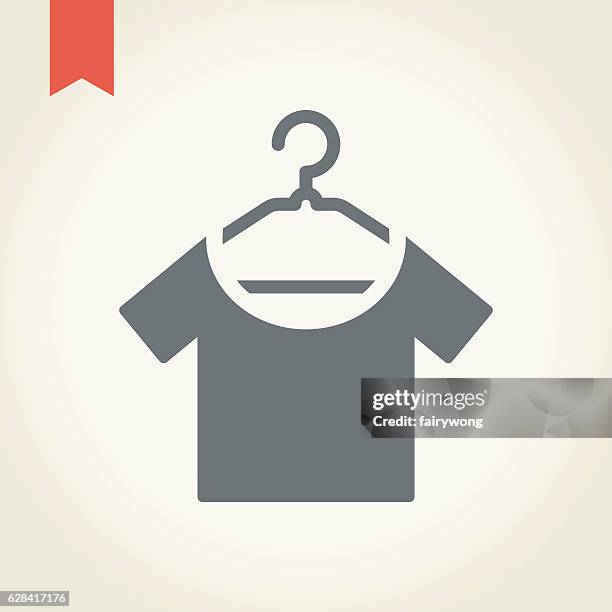 shirt icon - dry cleaned stock illustrations