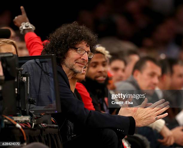 Howard Stern attends the game between the New York Knicks and the Cleveland Cavaliers at Madison Square Garden on December 7, 2016 in New York City....