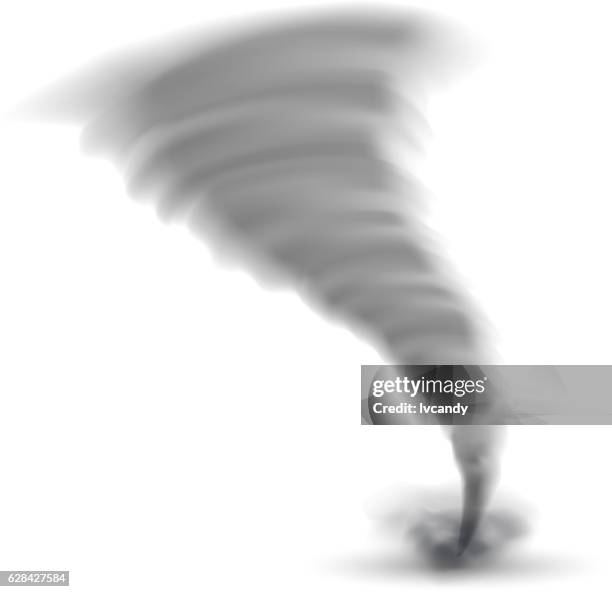 stockillustraties, clipart, cartoons en iconen met isolated tornado - tornado