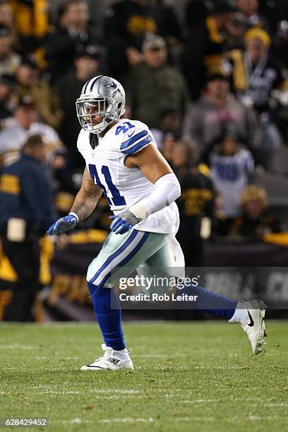 Keith Smith of the Dallas Cowboys in action during the game against the Pittsburgh Steelers at Heinz Field on November 13, 2016 in Pittsburgh,...