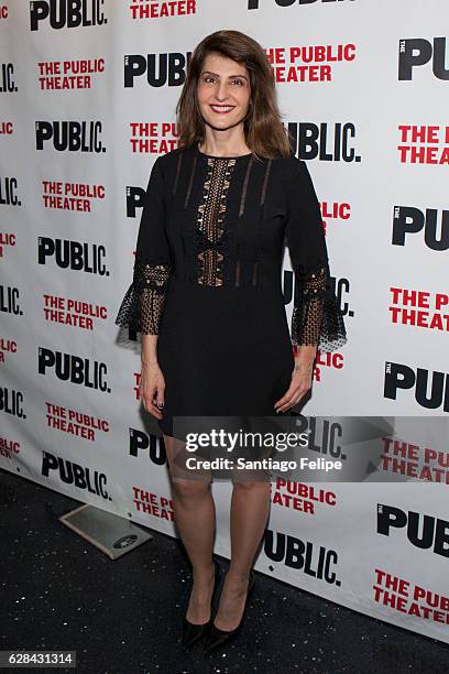 Nia Vardalos attends "Tiny Beautiful Things" Opening Night Celebration at The Public Theater on December 7, 2016 in New York City.