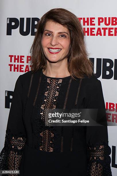 Nia Vardalos attends "Tiny Beautiful Things" Opening Night Celebration at The Public Theater on December 7, 2016 in New York City.