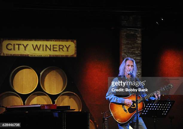 Musician Lenny Kaye performs at the Stories of the Street: Celebrating the Life & Music of Leonard Cohen at City Winery on December 7, 2016 in New...