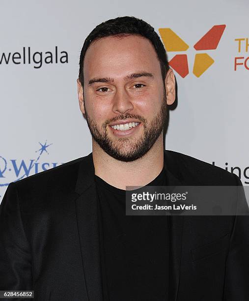 Scooter Braun attends the 4th annual Wishing Well winter gala at Hollywood Palladium on December 7, 2016 in Los Angeles, California.