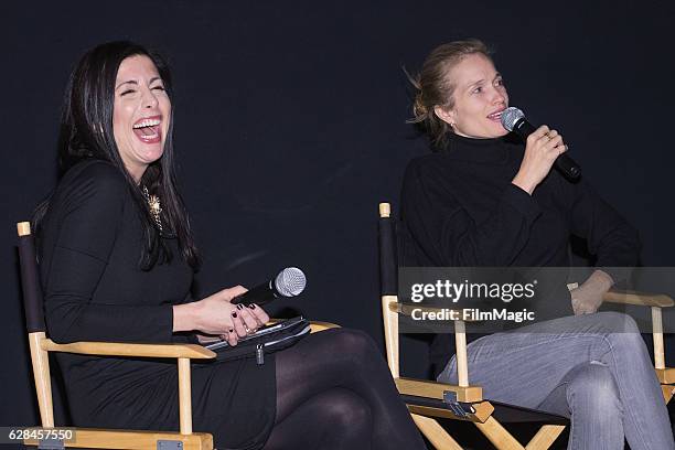 Reporter Lindsay Cohen and Co-Director Alexis Bloom speak after the Seattle Premiere of the HBO Documentary "Bright Lights" at SIFF Cinema Uptown...