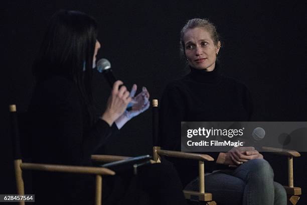 Reporter Lindsay Cohen and Co-Director Alexis Bloom speak after the Seattle Premiere of the HBO Documentary "Bright Lights" at SIFF Cinema Uptown...