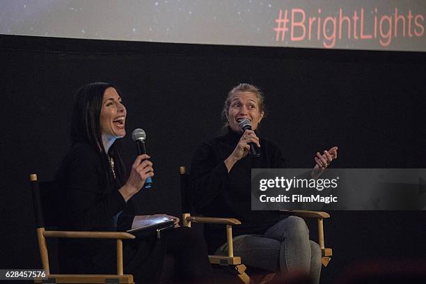 Reporter Lindsay Cohen and Co-Director Alexis Bloom speak after the Seattle Premiere of the HBO Documentary "Bright Lights" at SIFF Cinema Uptown...